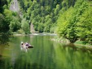 spływ Dunajcem - pod Hukową Skałą